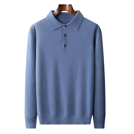 Inverness Merino Wool Polo Sweater