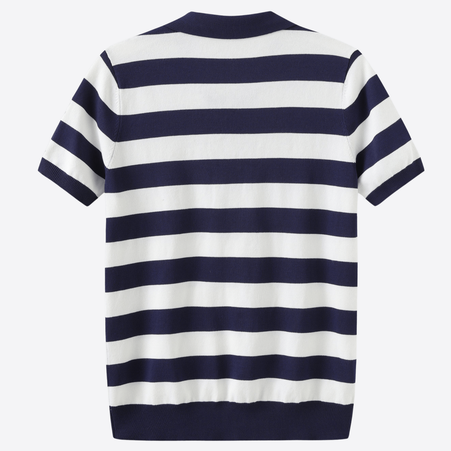 Striped Short Sleeve Polo Shirt