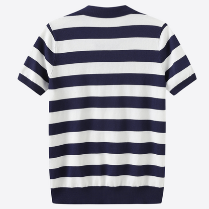 Striped Short Sleeve Polo Shirt
