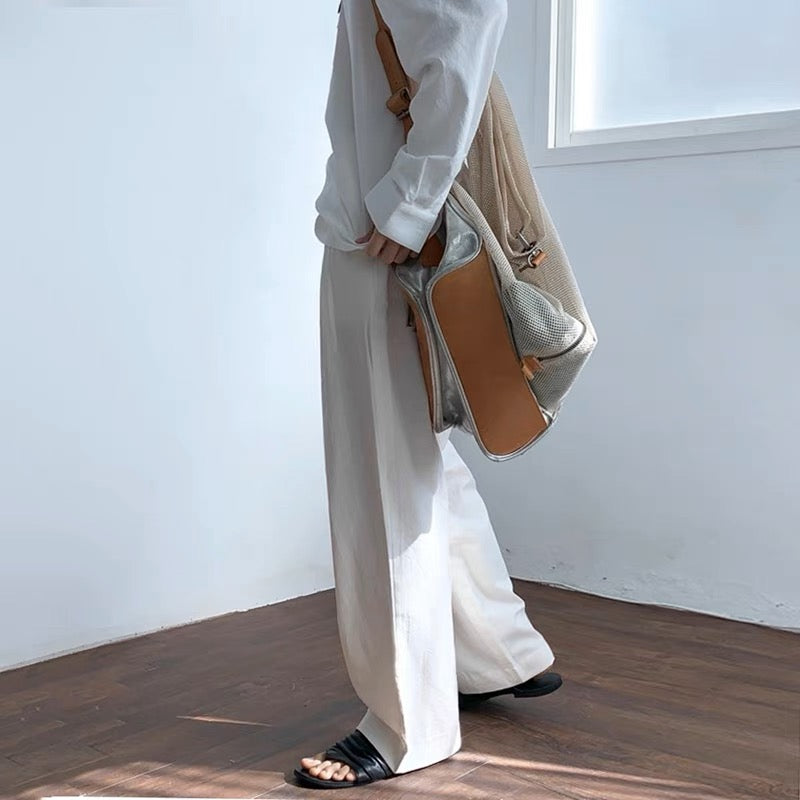 Mogador Wide Leg Linen Pant