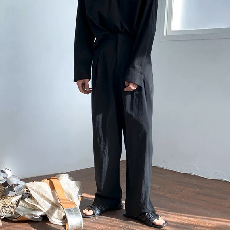 Mogador Wide Leg Linen Pant